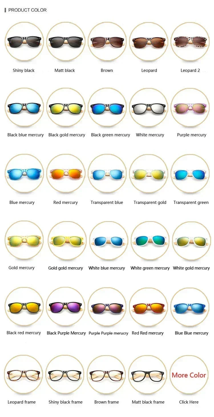 Ralferty Gafas de Sol Retro de Madera para Hombre, Gafas de Sol de Bambú para Mujer, Marca Deportiva, Gafas de Espejo UV400, Gafas de Sol Masculinas, Lunettes, Oculos