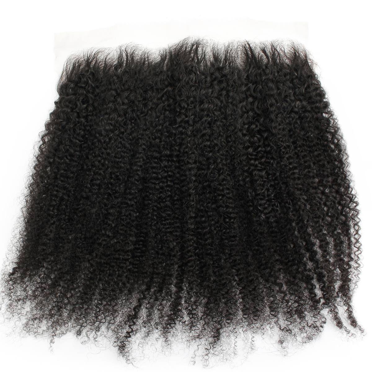 Frontal de cabello humano Afro Kinky 13x6 HD Lace