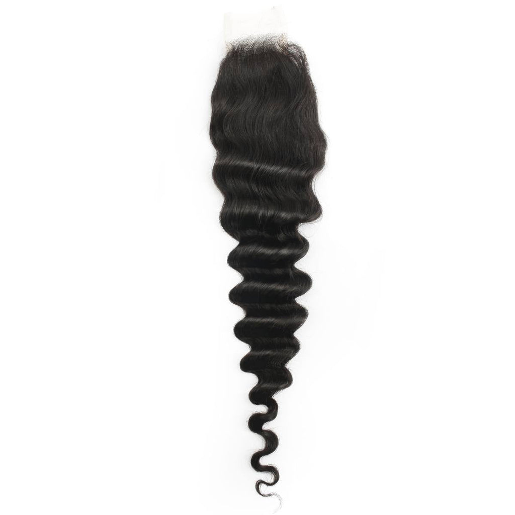 Cierre de cabello humano de encaje HD Deep Wave 2x6