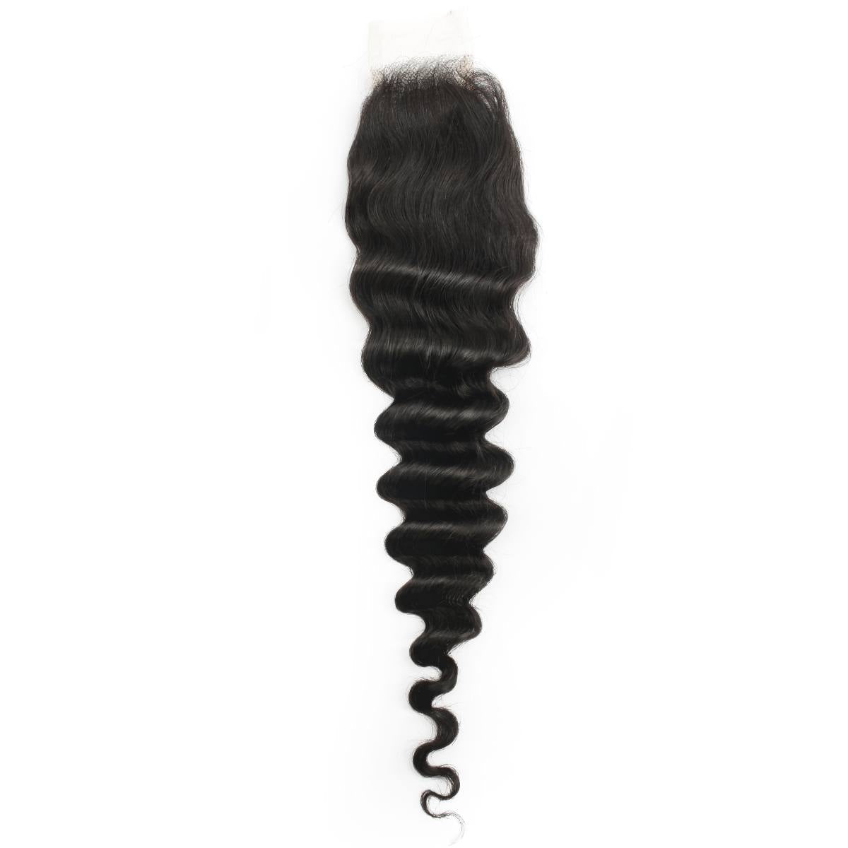 Cierre de cabello humano de encaje HD Deep Wave 2x6
