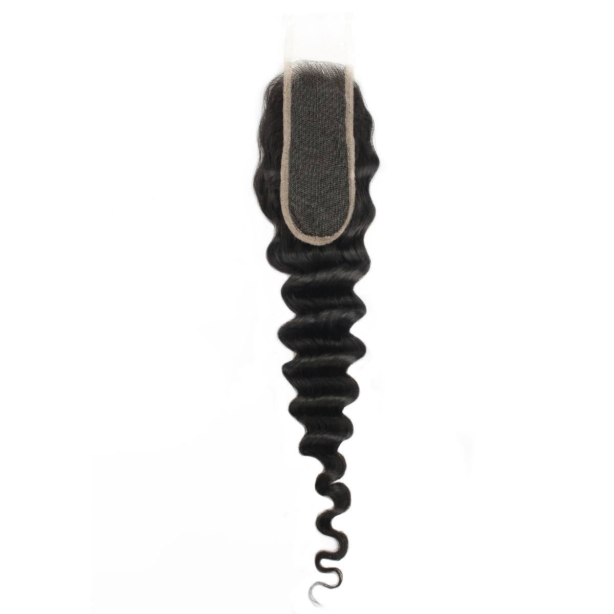Cierre de cabello humano de encaje HD Deep Wave 2x6