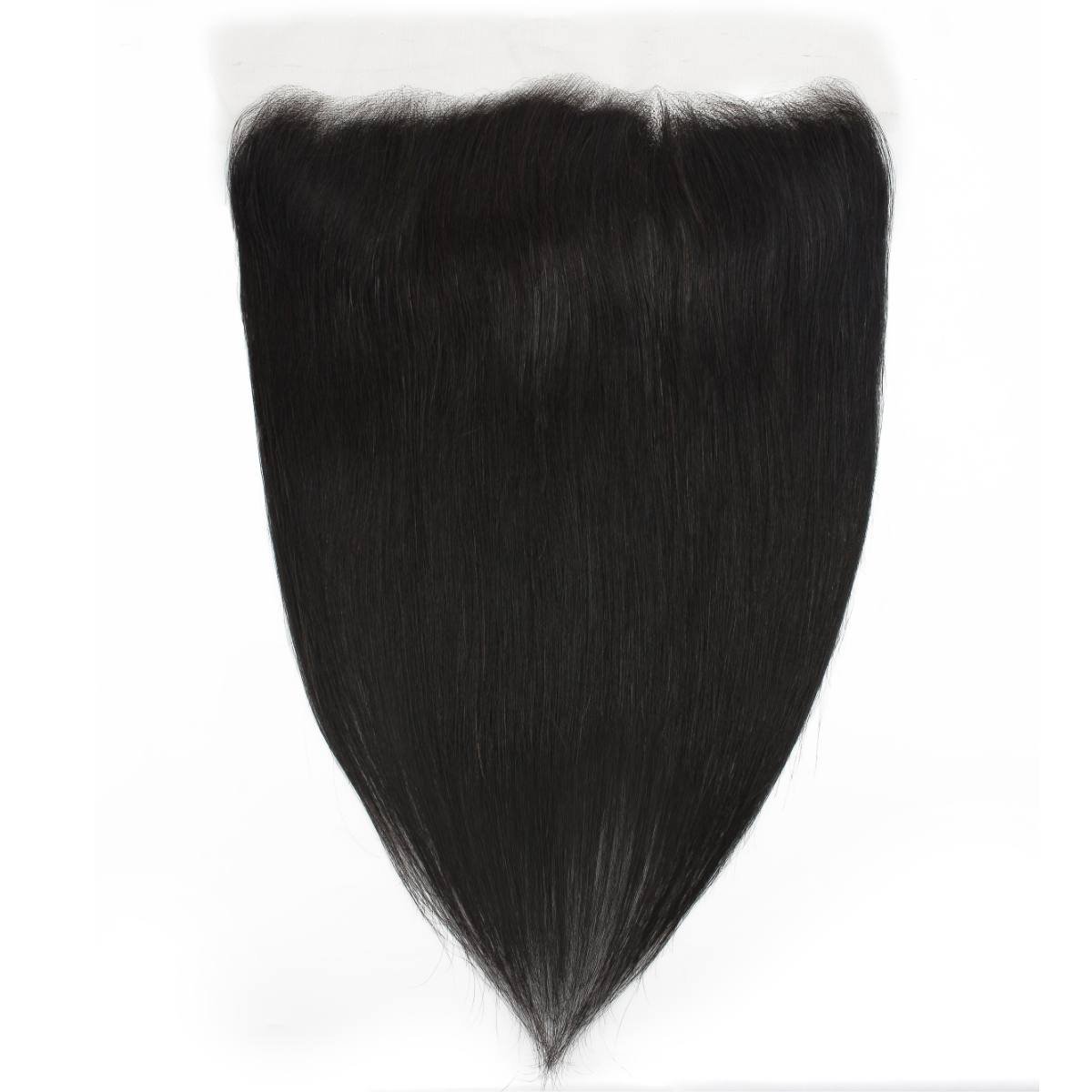 Frontal de pelo humano liso brasileño 13x4 con encaje HD