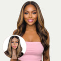 Peluca de cierre Harper sin pegamento 5x5 HD Lace, coloreada profesionalmente, 100% cabello humano.