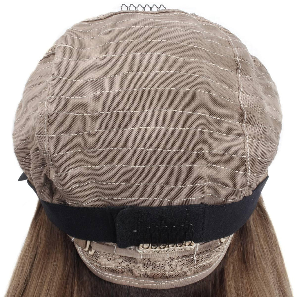Peluca de cierre de encaje HD 5x5 sin pegamento, color avellana natural, teñida profesionalmente, 100% cabello humano
