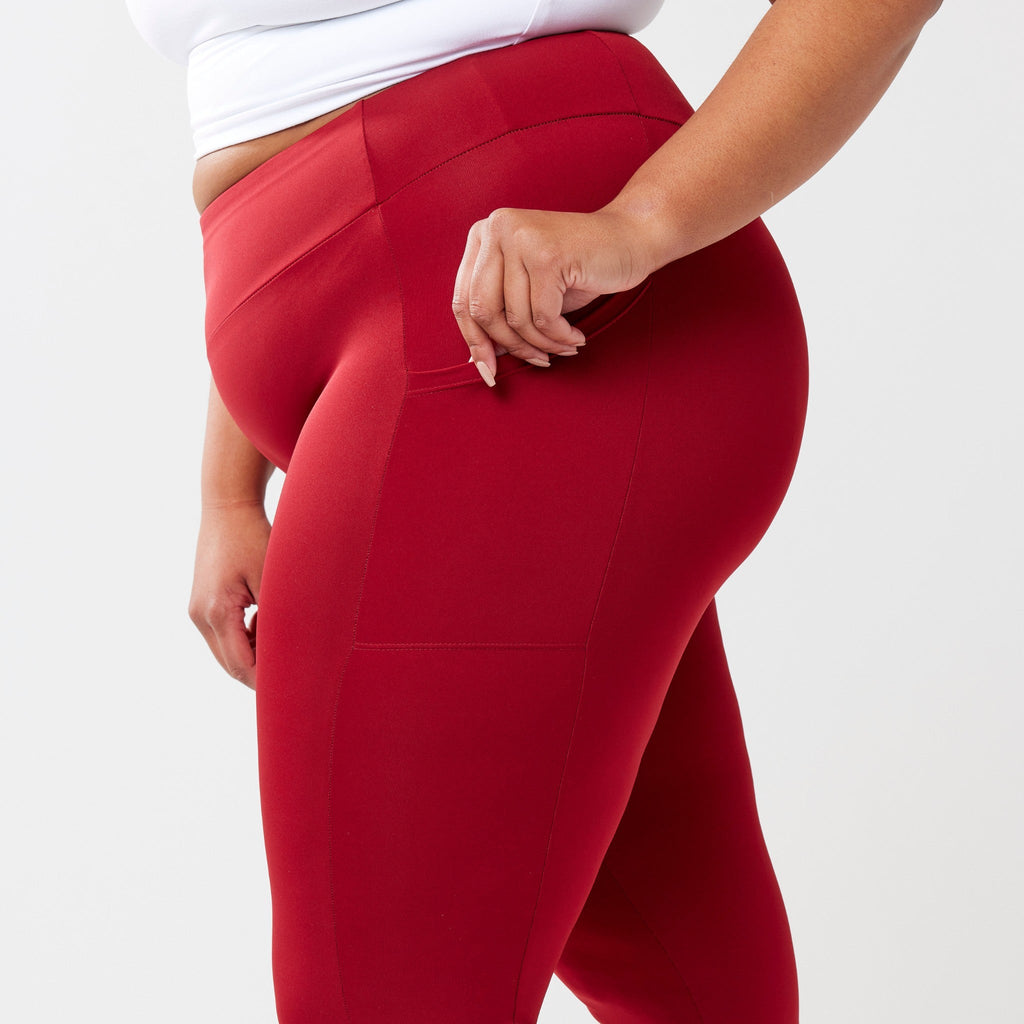 StayUP™ High-Rise Pocket Leggings - Red