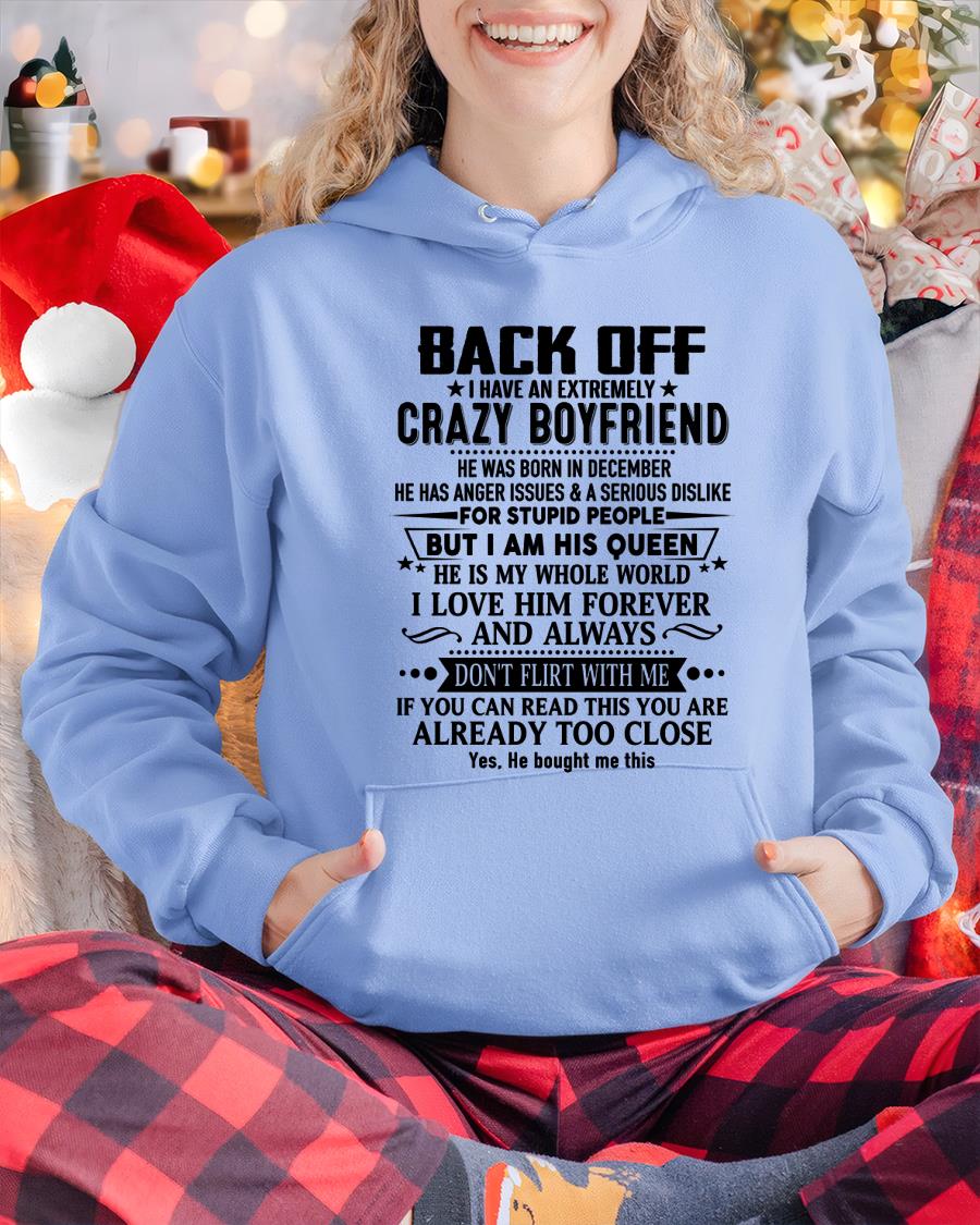 Diciembre - Aléjate Tengo Un Novio Extremadamente Loco - Regalo para Esposa de Esposo - NGHL12 (SKUT-BACKOFF-12)