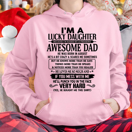 Agosto - Soy una hija afortunada - Regalo para mi hija de papá - NGHL08 (SKU-TLUCKYDD-08)