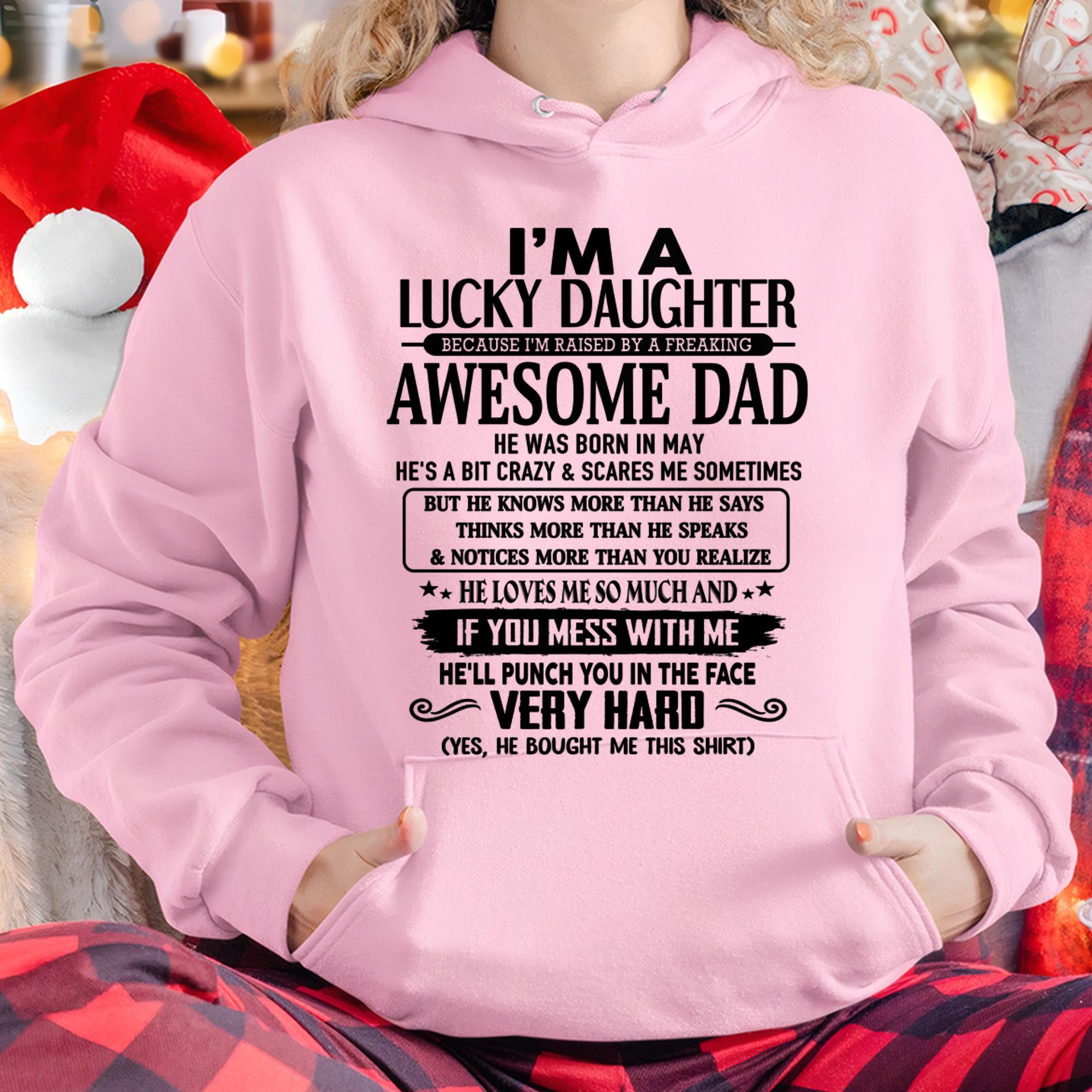Mayo - Soy una Hija Afortunada - Regalo para Hija de Papá - NGHL05 (SKU-TLUCKYDD-05)