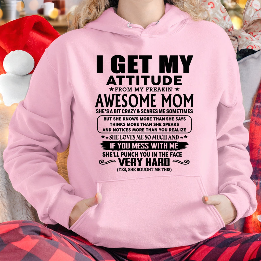 Gracias Mamá - HEREDÉ MI ACTITUD DE MI SÚPER MADRE - Regalo de Mamá para Hijo e Hija - NGHL00 (SKU-TMD-CU-00)