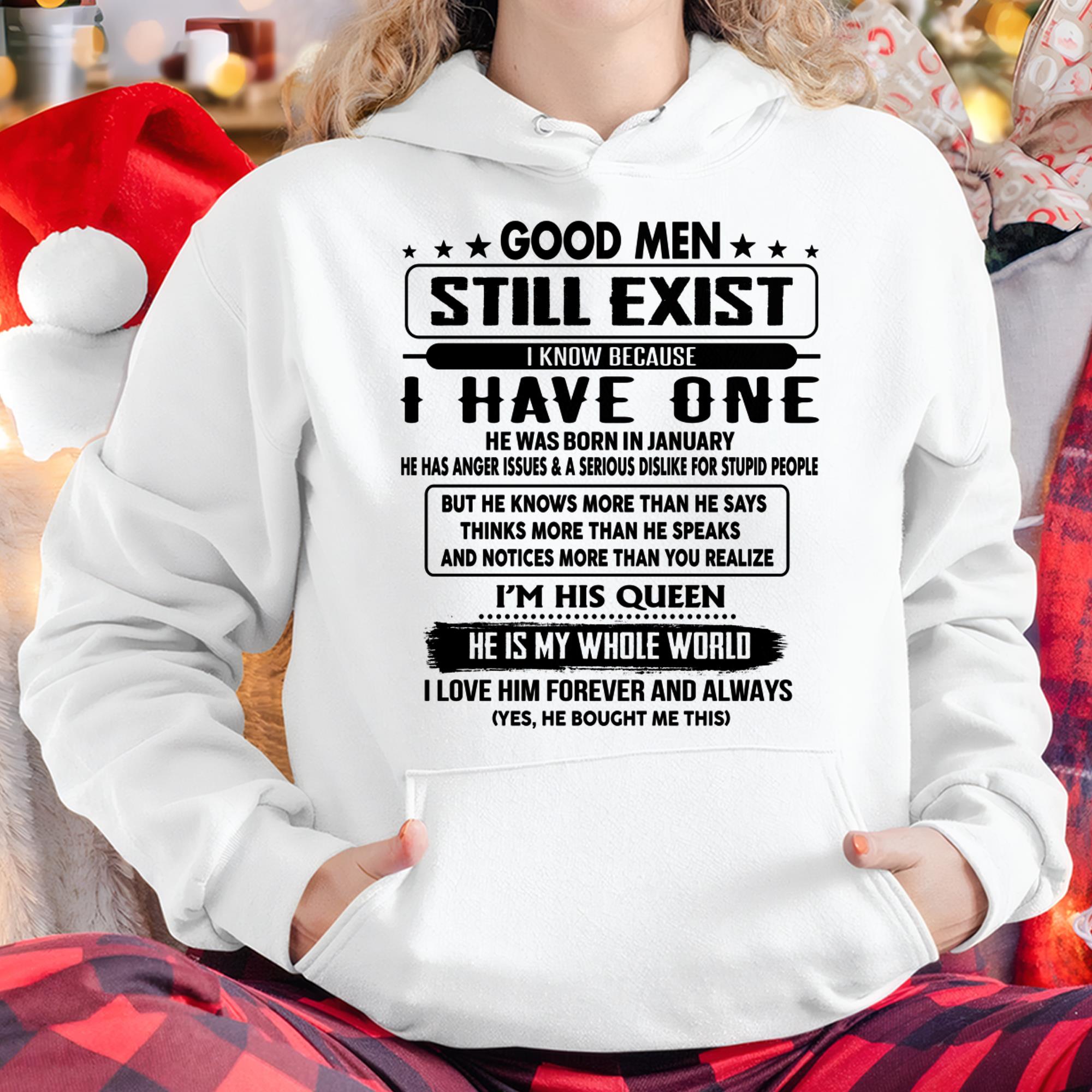 Enero - Los hombres buenos aún existen - regalo para tu novia, esposa de parte de tu esposo - NGHL01 (SKU-GM-01)
