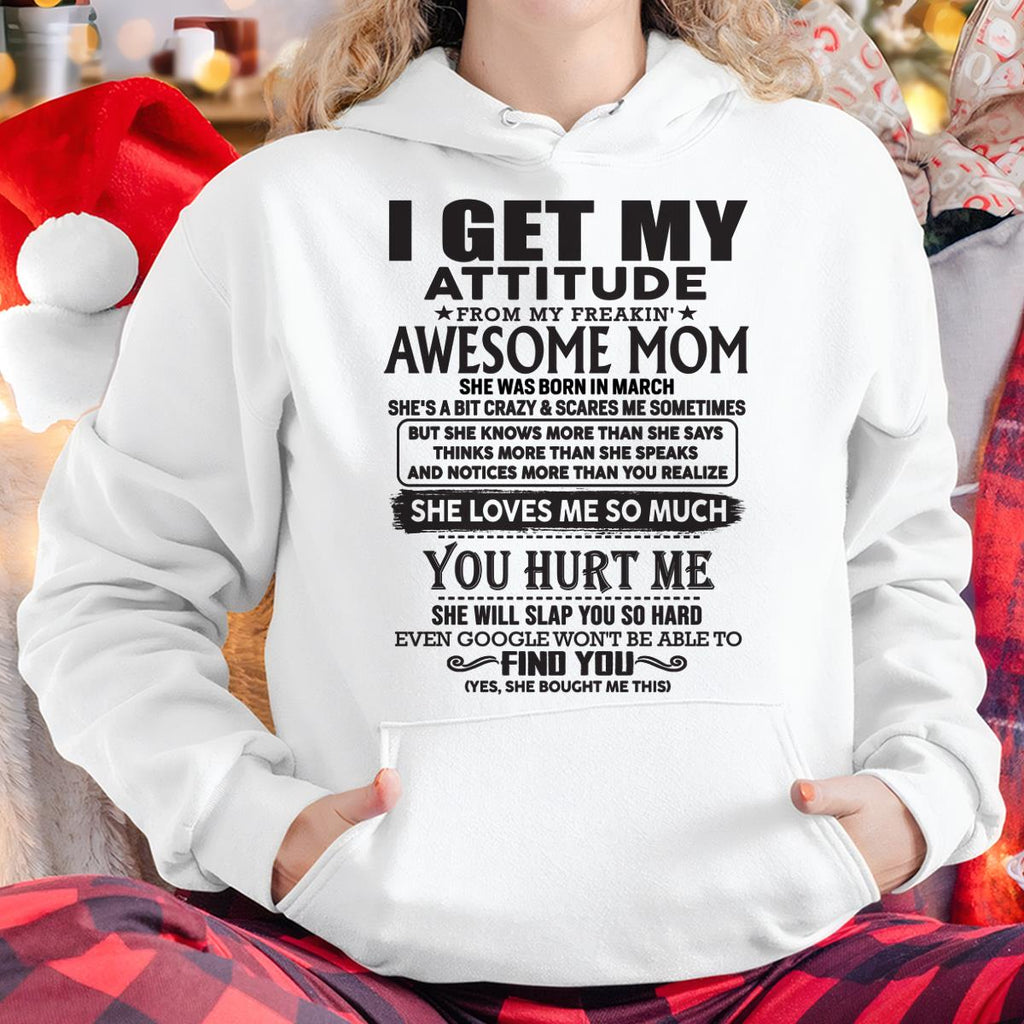 Marzo - Gracias Mamá - OBTENGO MI ACTITUD DE MI SÚPER IMPRESIONANTE MAMÁ - Regalo para hijo e hija de mamá - NGHL03 Marzo (SKU-TMD-03)