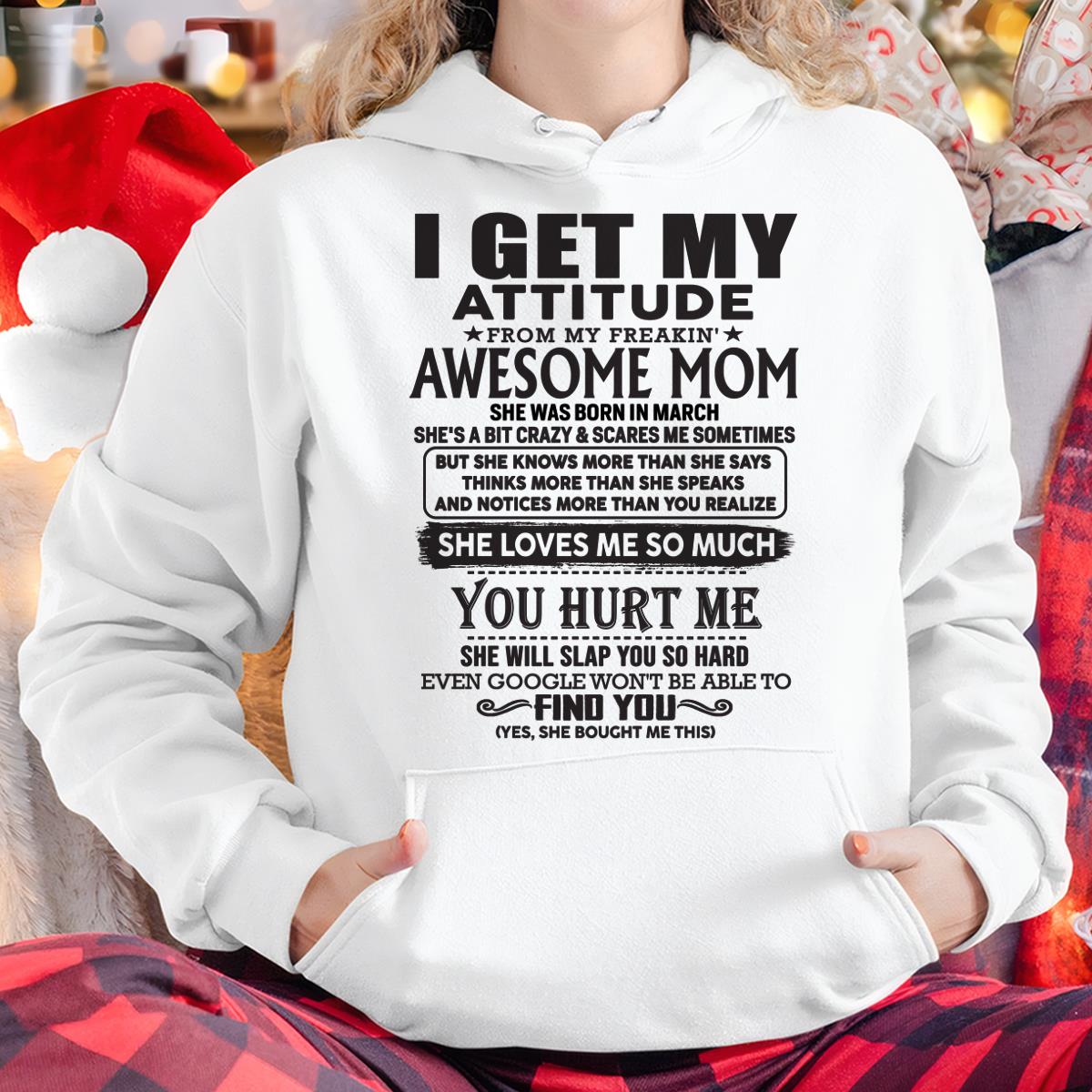 Marzo - Gracias Mamá - OBTENGO MI ACTITUD DE MI SÚPER IMPRESIONANTE MAMÁ - Regalo para hijo e hija de mamá - NGHL03 Marzo (SKU-TMD-03)