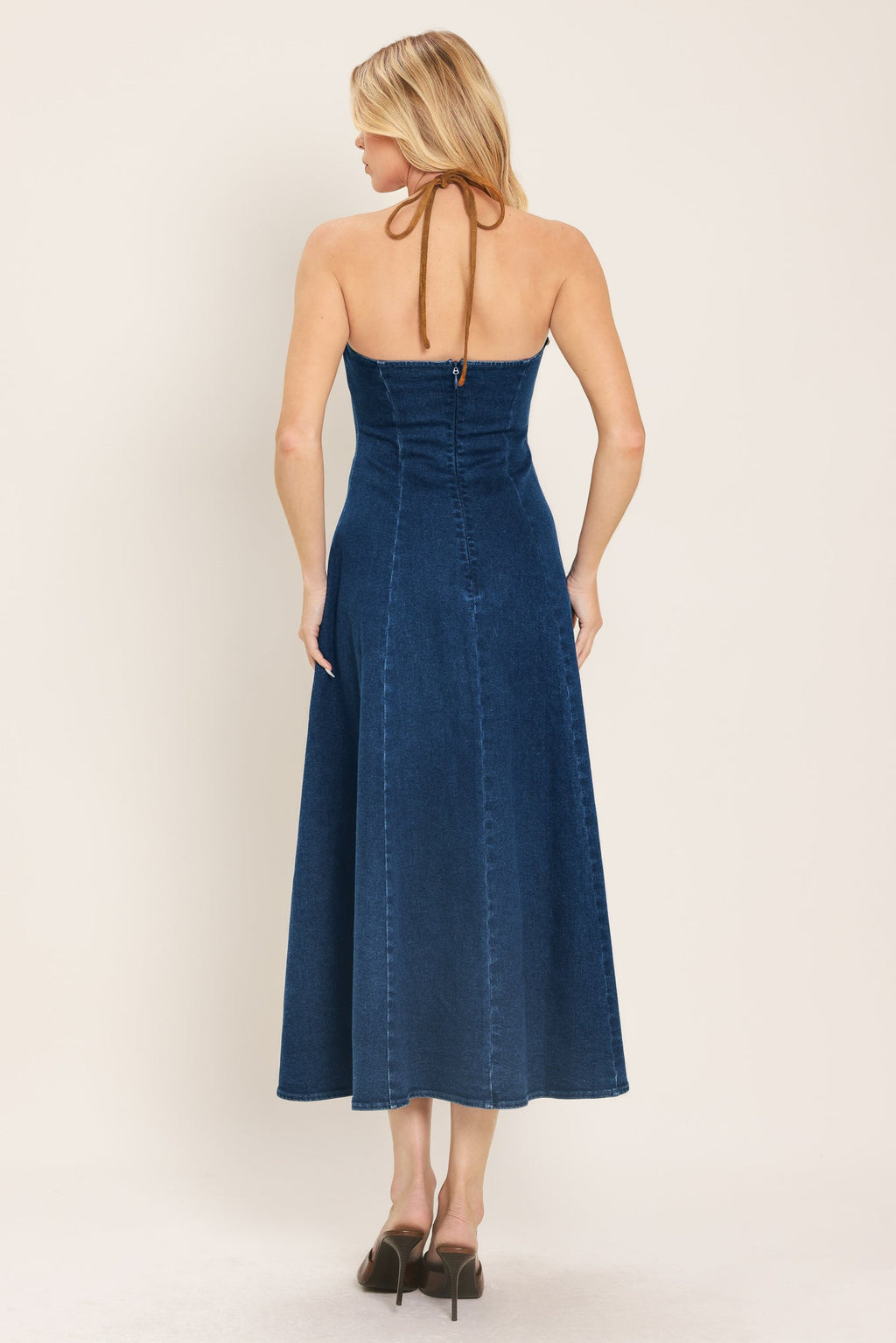 VESTIDO MIDI VAQUERO AMERICANA BELLE