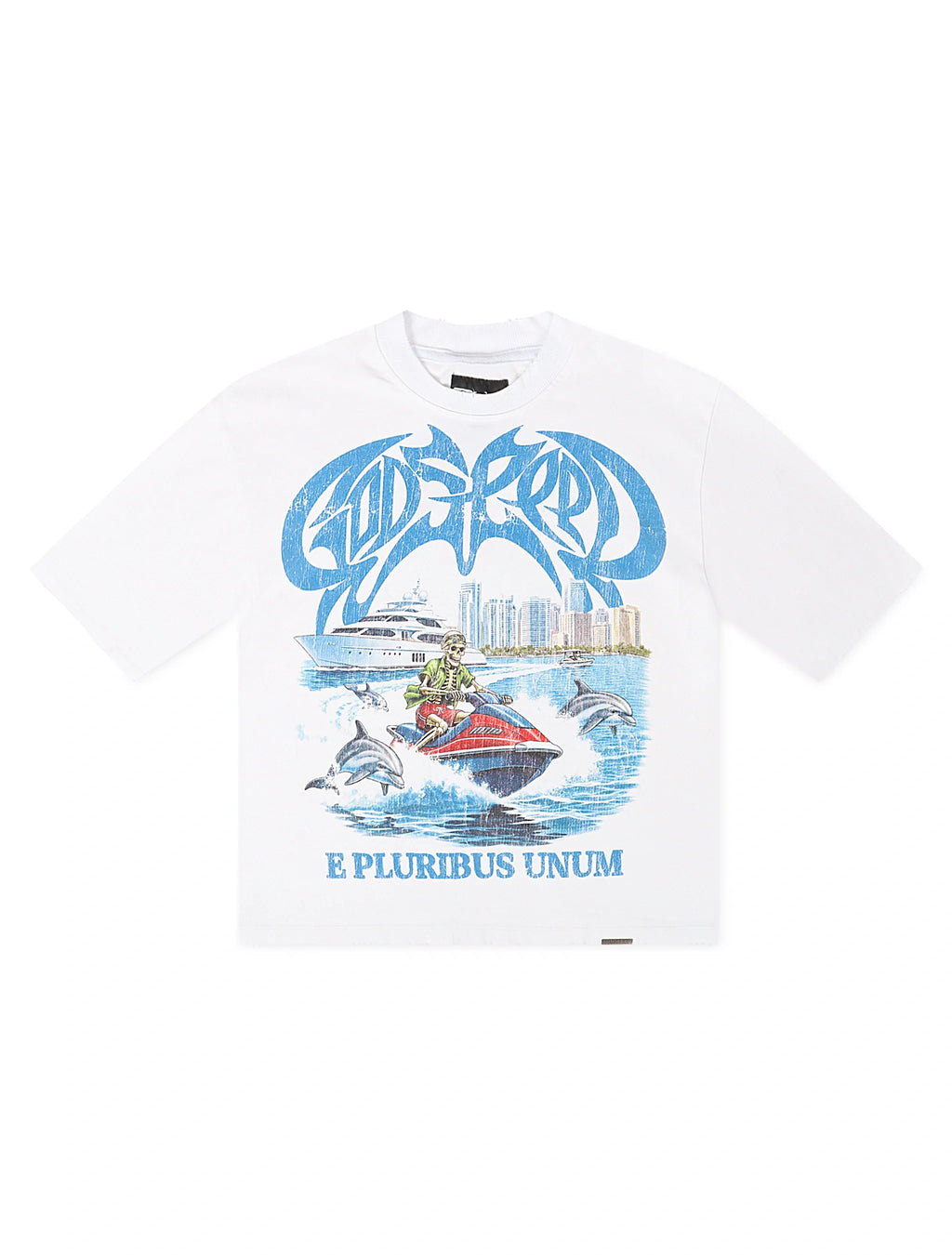 Godspeed GMYC Wave Runner Boxy Tee - White