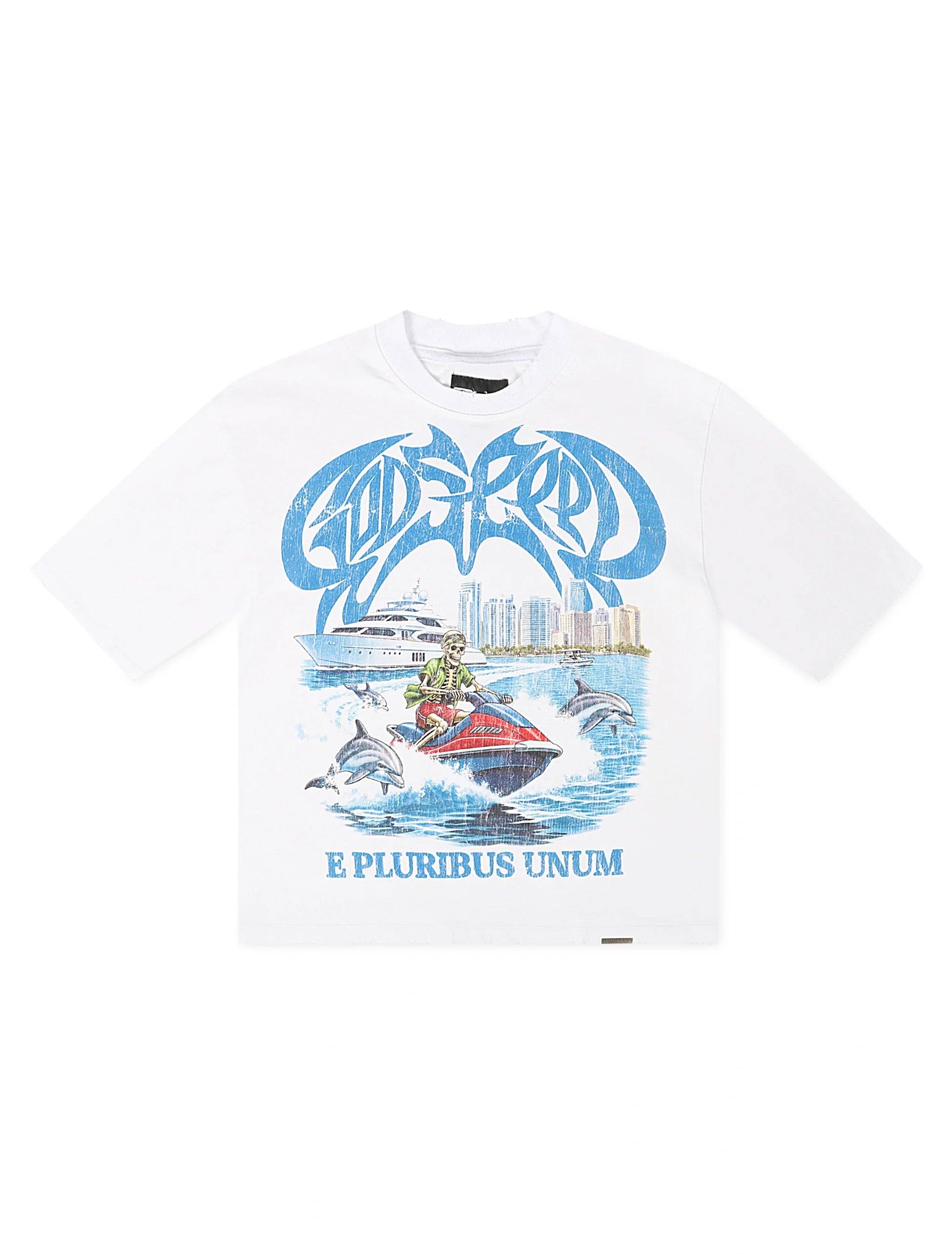 Godspeed GMYC Wave Runner Boxy Tee - White