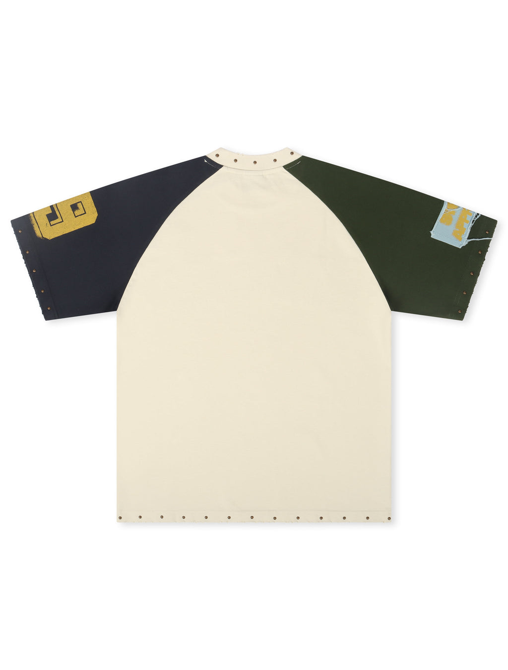 Street Approved Color Block Tee - Cream