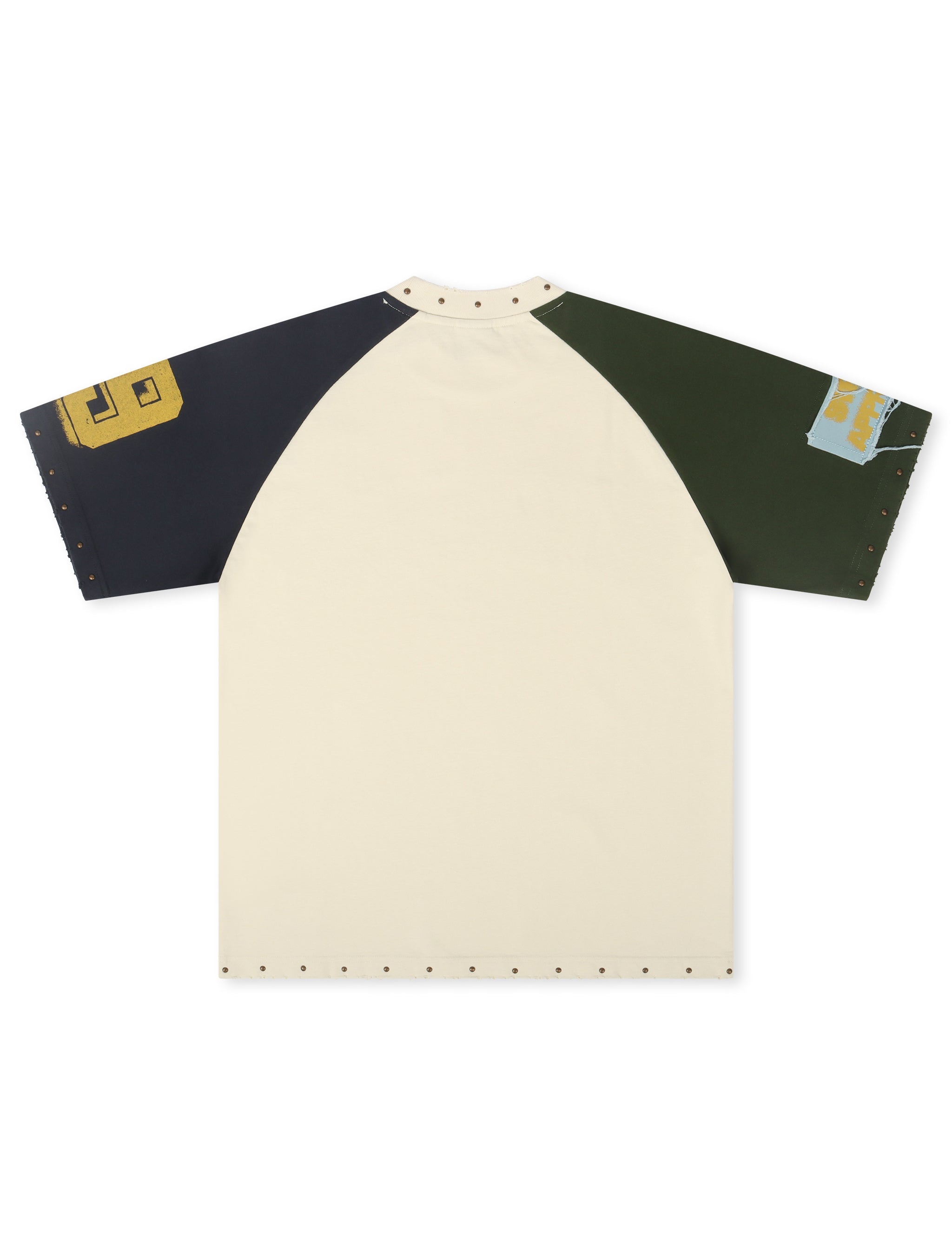 Street Approved Color Block Tee - Cream