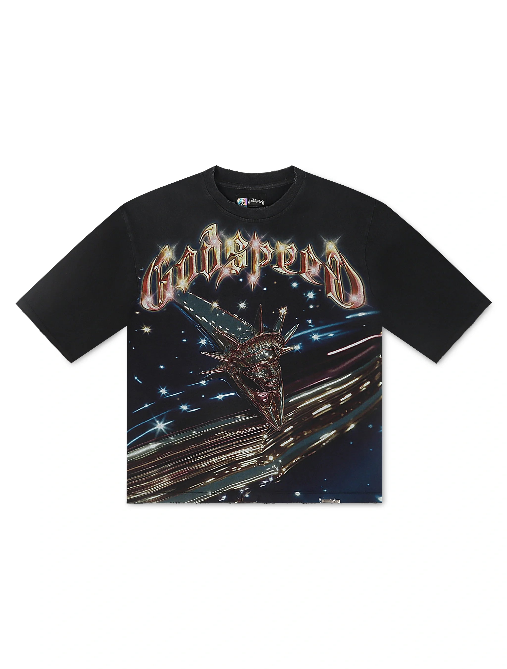 Godspeed Liberty Cruiser Boxy Tee - Black