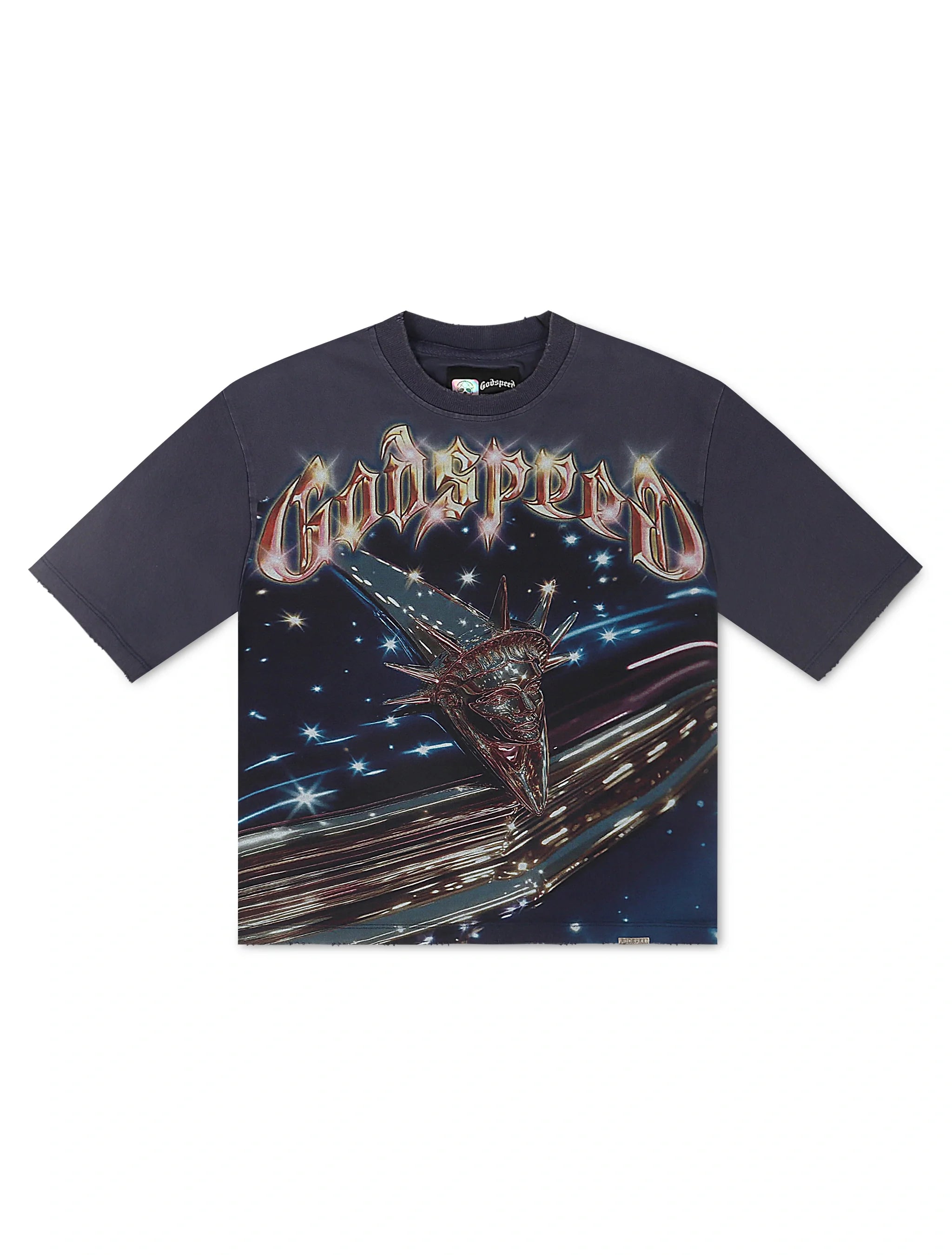 Godspeed Liberty Cruiser Boxy Tee - Navy