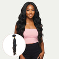 Extensiones de cabello 100% natural humano ondulado negro de la India de quita y pon
