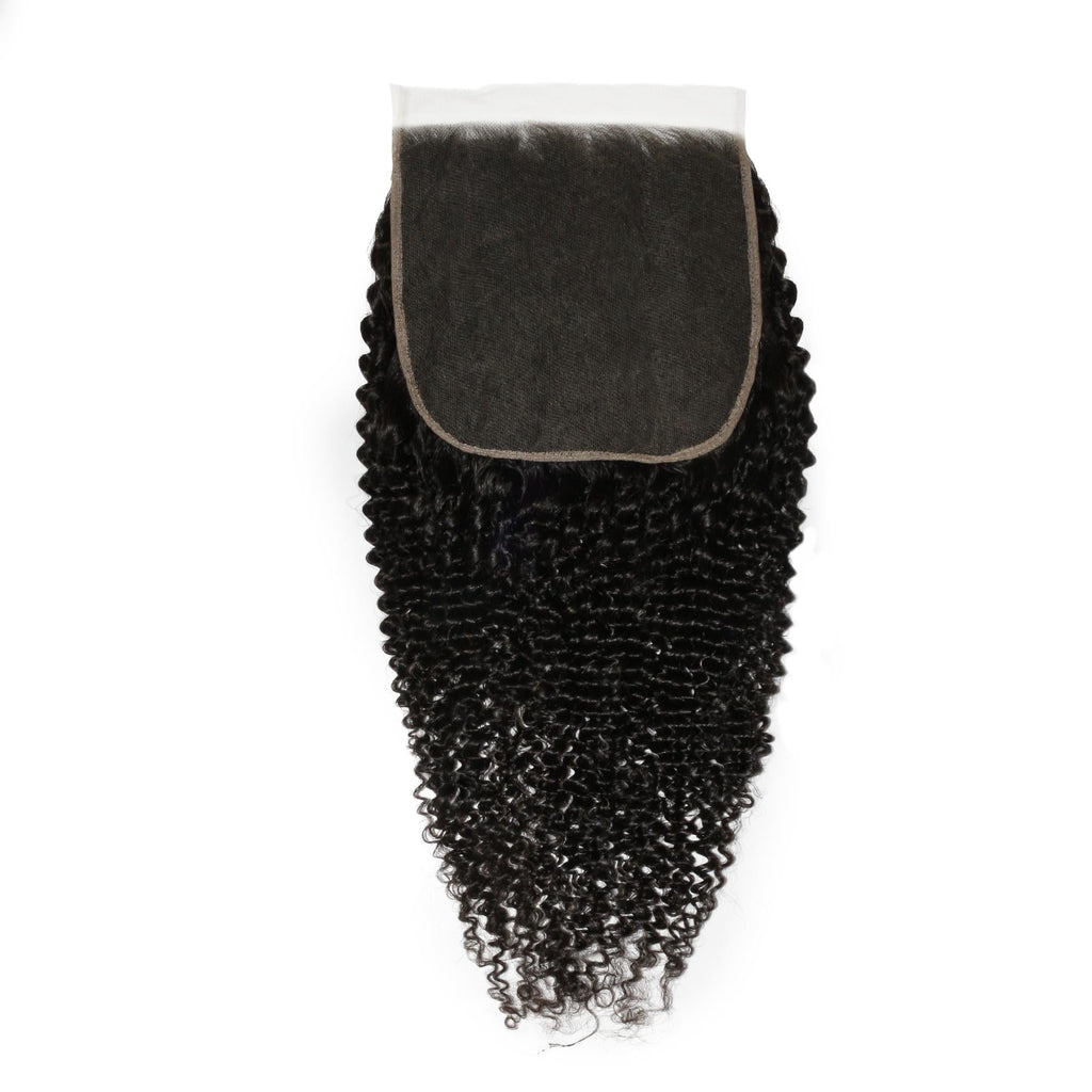 Cierre de pelo humano Jerry Curl 7x7 HD Lace