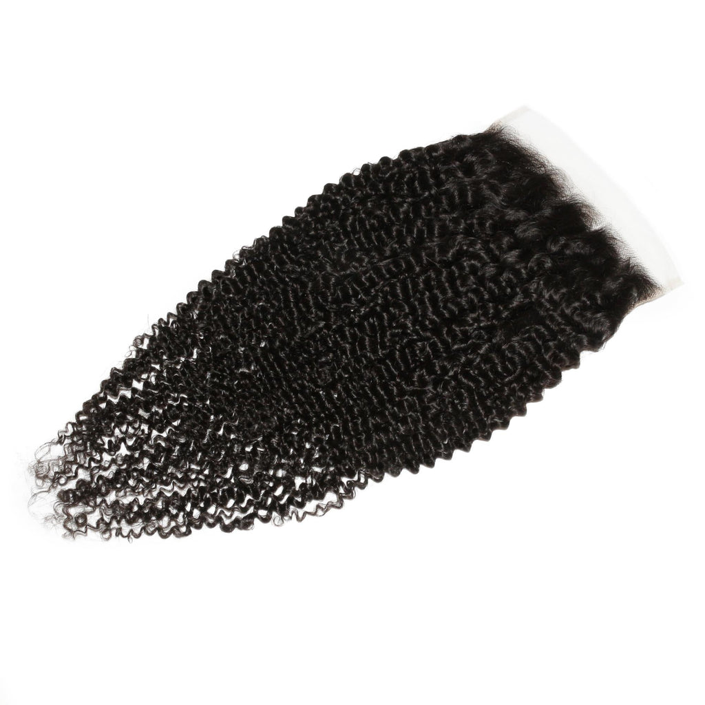 Cierre de pelo humano Jerry Curl 7x7 HD Lace