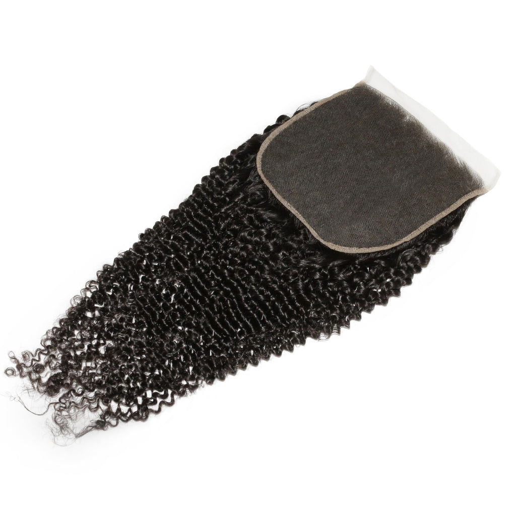 Cierre de pelo humano Jerry Curl 7x7 HD Lace