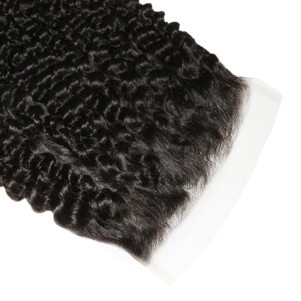 Cierre de pelo humano Jerry Curl 7x7 HD Lace