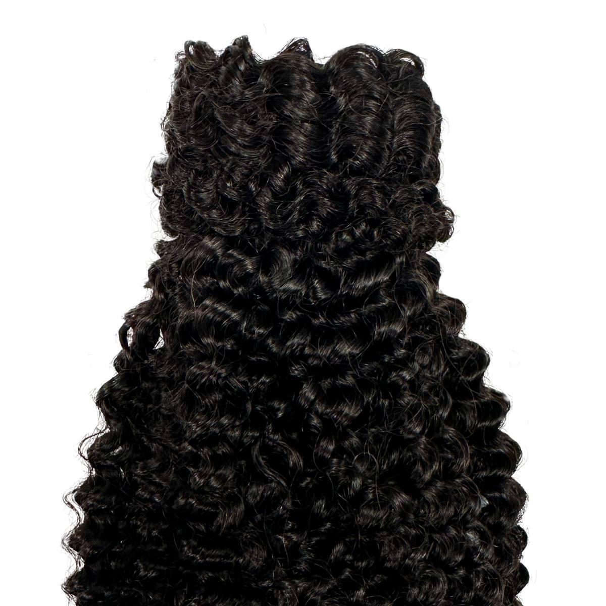 Extensión de coleta de cabello 100% humano Jerry Curl