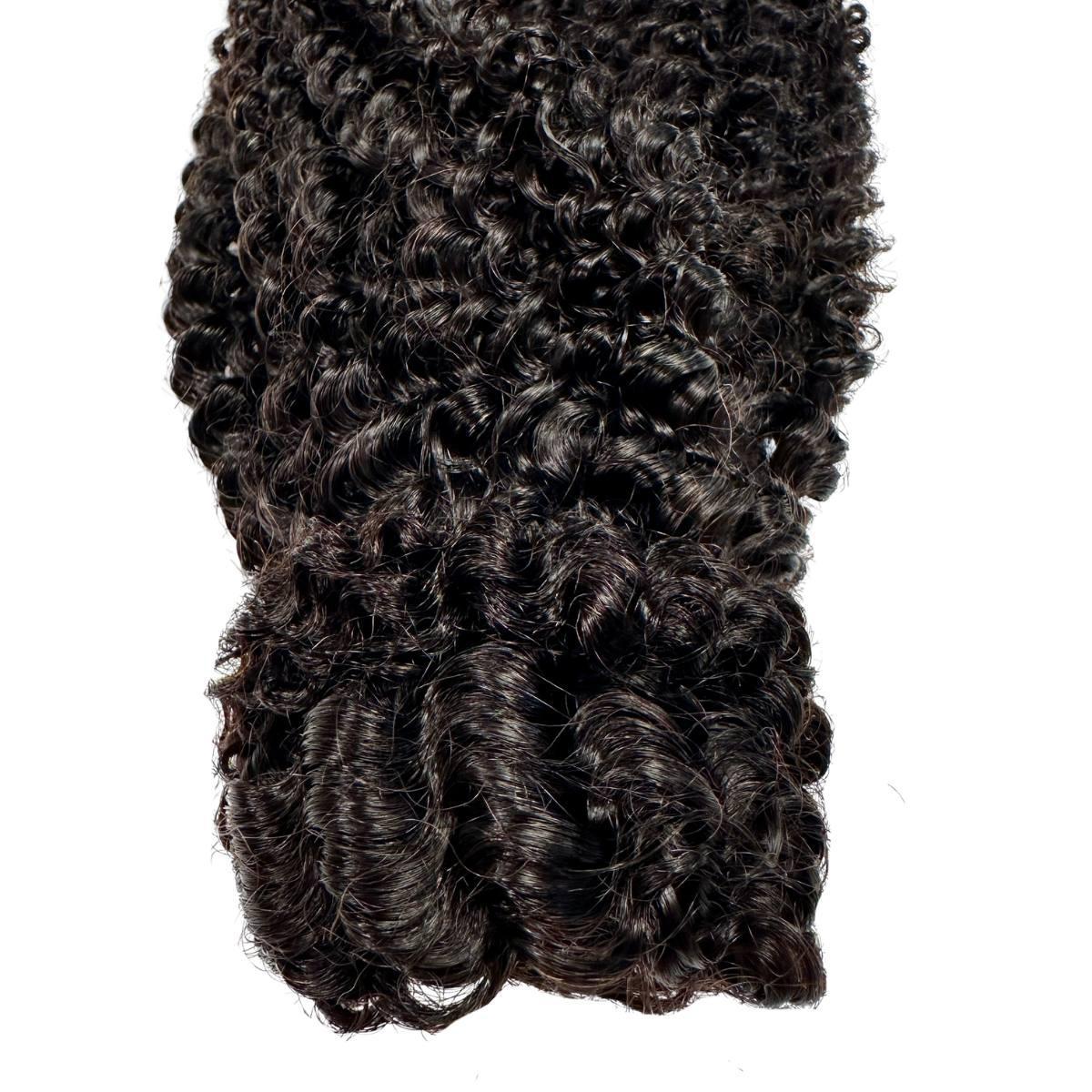 Extensión de coleta de cabello 100% humano Jerry Curl