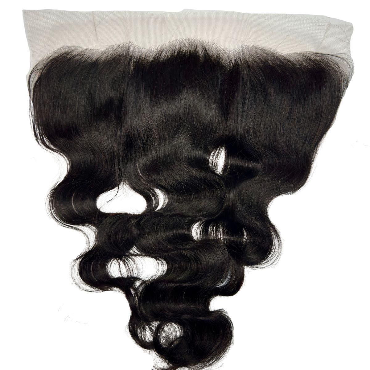 Cuerpo Ondulado Negro Azabache 13x4 HD Encaje Frontal de Cabello Humano
