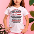 NIETA MALCRIADA DE UNA ABUELA LOCA CAMISETA Edición de enero - De abuela a nieta - NGHL01 (SKU07-129-01)