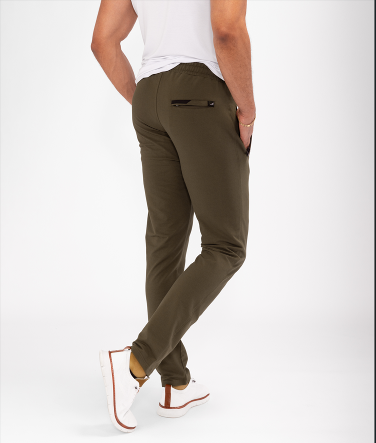 Pantalones de chándal deportivos cómodos para todo el día - Con forma cónica (Talla alta)