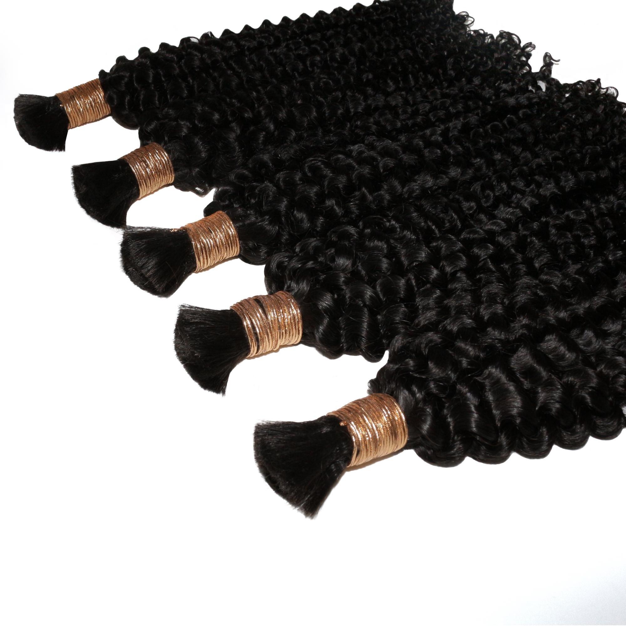 Cabello Para Trenzas Rizado Kinky 100% Humano a Granel