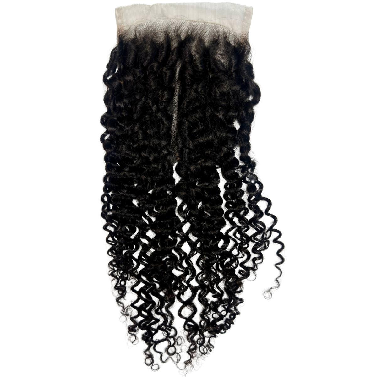 Cierre de Cabello Humano Kinky Curly 5x5 HD Lace