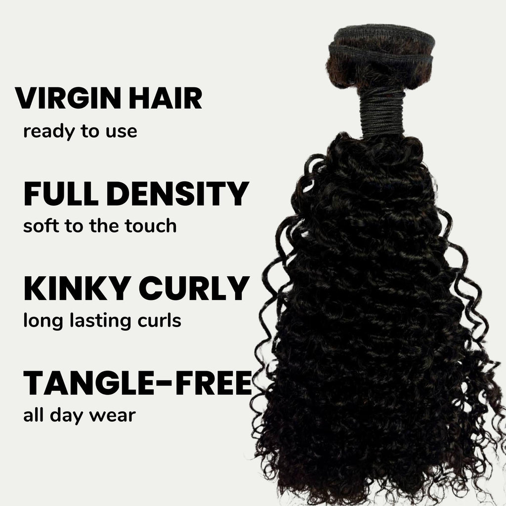 Paquetes de cabello humano 100% rizado y crespo