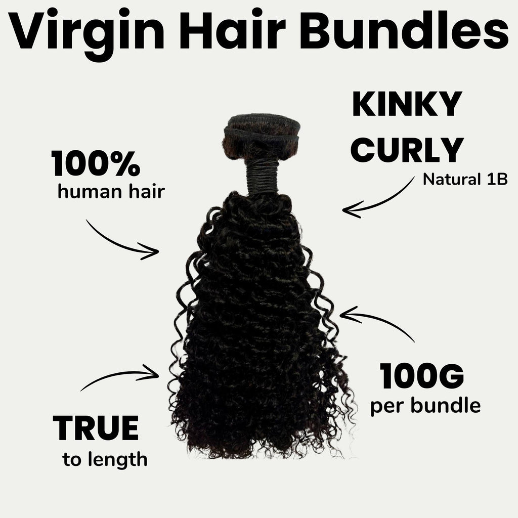 Paquetes de cabello humano 100% rizado y crespo