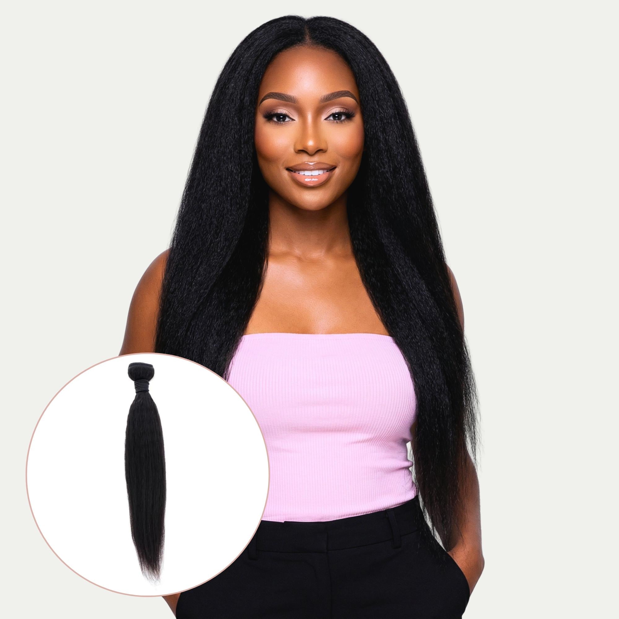 Extensiones de cabello 100% humano liso rizado