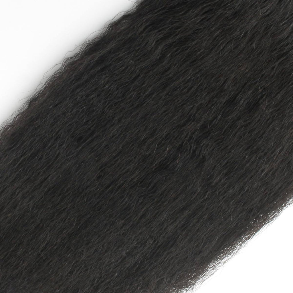 Cierre de cabello humano lacio con textura afro 5x5 HD Lace