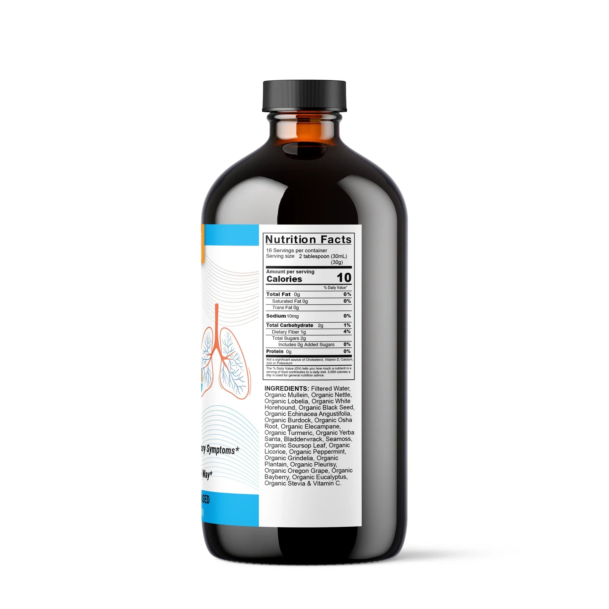 Lung & Breathing Cleanse – Organic Herbal Respiratory Support Tonic