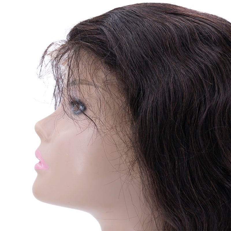Peluca de Cabello Humano con Encaje Frontal Transparente de 13x4 y Ondas Sueltas