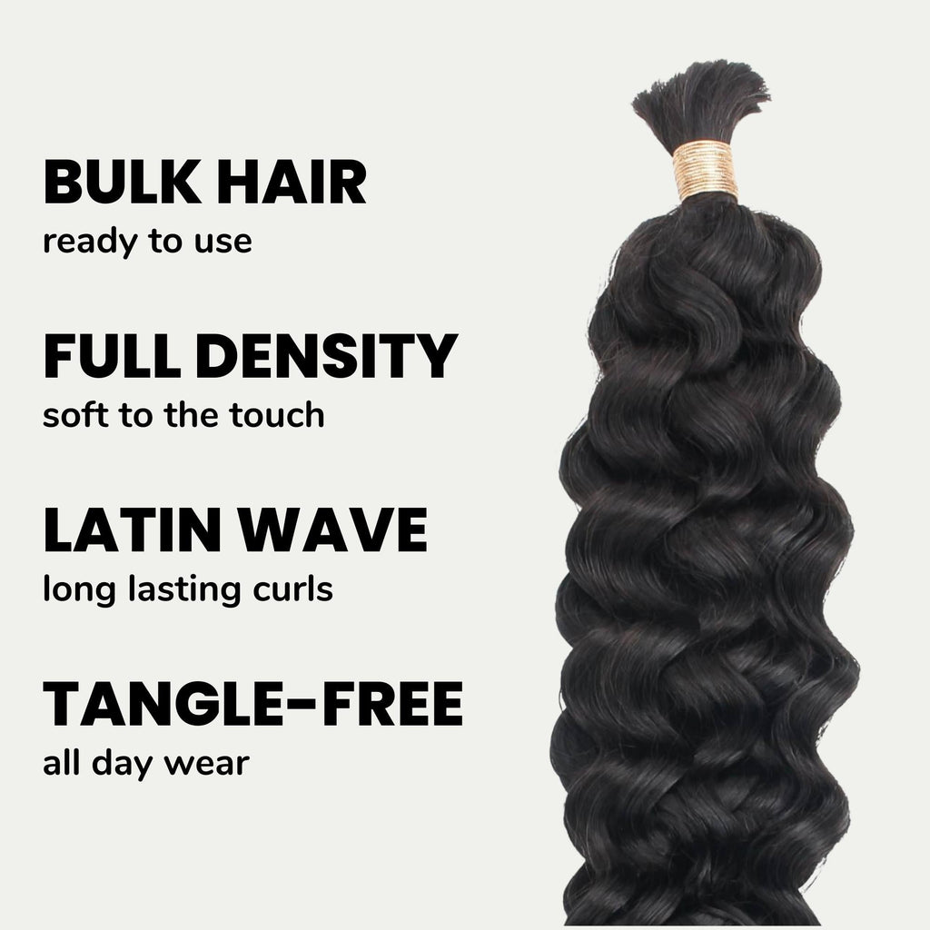 Cabello de Trenzar Humano 100% Virgen Latin Wave al por mayor