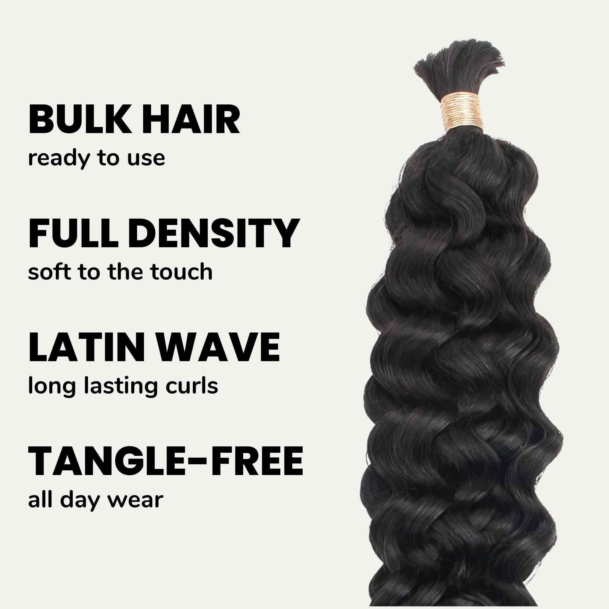 Cabello de Trenzar Humano 100% Virgen Latin Wave al por mayor