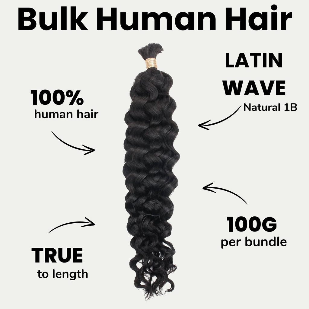 Cabello de Trenzar Humano 100% Virgen Latin Wave al por mayor