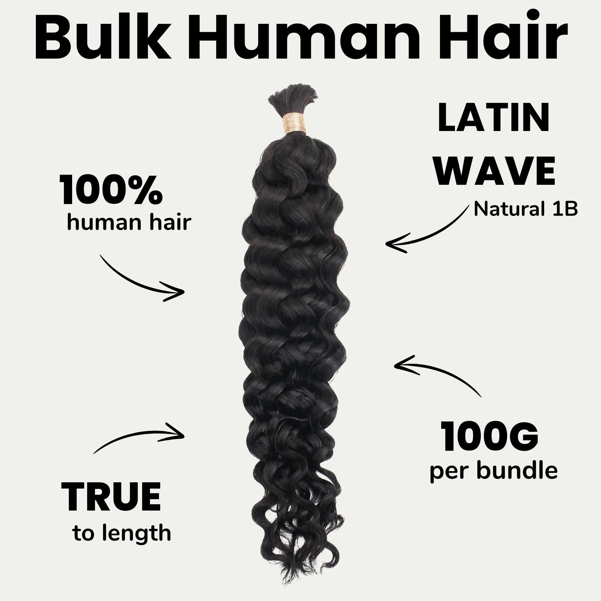 Cabello de Trenzar Humano 100% Virgen Latin Wave al por mayor
