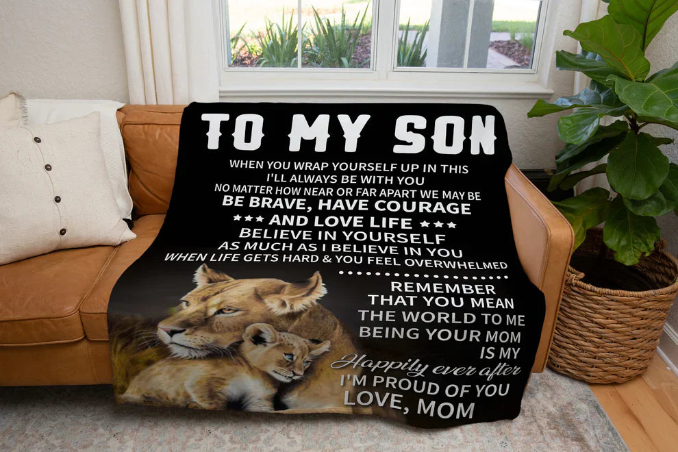 Manta de regalo especial para tu hijo - De mamá (SKUB07-18)