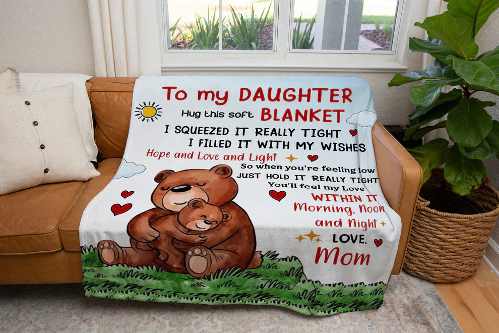 Manta de regalo especial para tu hija - De mamá