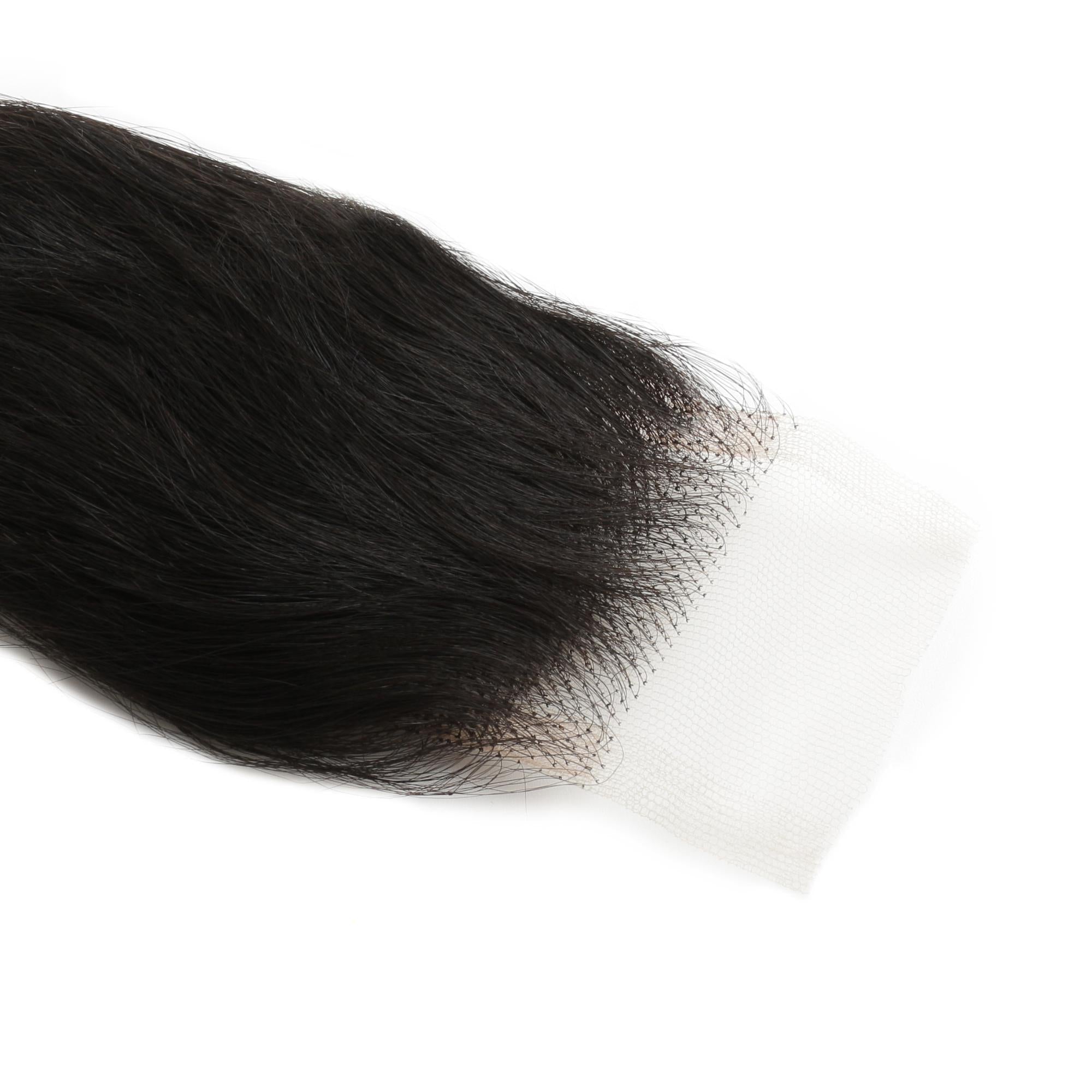 Cierre de cabello humano Loose Wave 2x6 de encaje HD