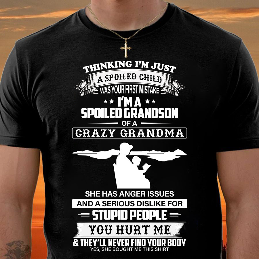 Spoiled by Grandma Shirt – From Grandma to Grandson NGHL00 (SKU-GMS2-00)