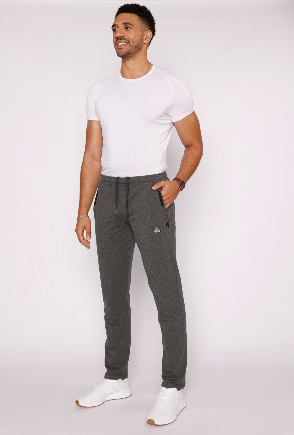 Pantalones de chándal deportivos cómodos para todo el día - Con forma cónica (Talla alta)